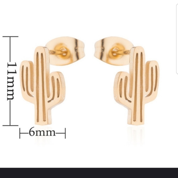 🌵🌵So Cute Stainless Steel Cactus earrings 🌵🌵 - Picture 2 of 8